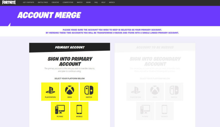 Cum poți sincroniza conturile de Fortnite