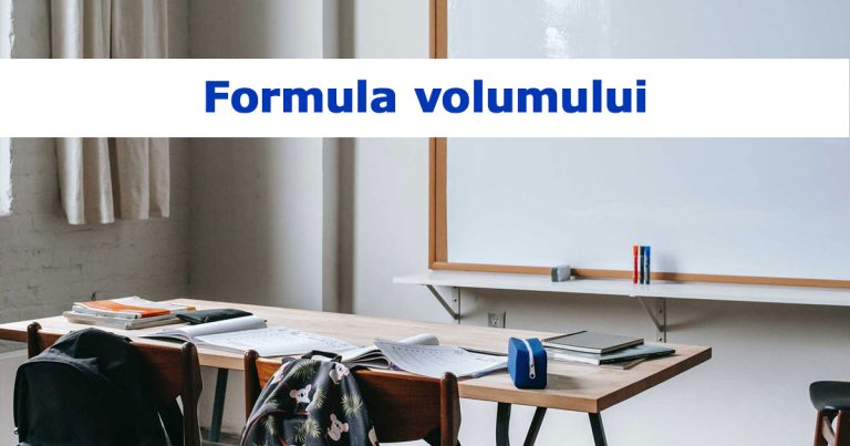 Formula volumului