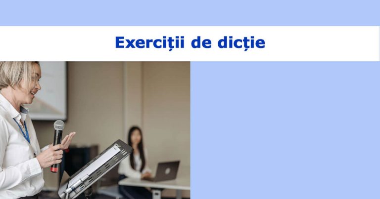 Exerciții de dicție