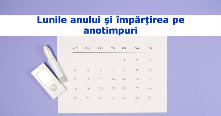 Lunile anului și împărțirea pe anotimpuri