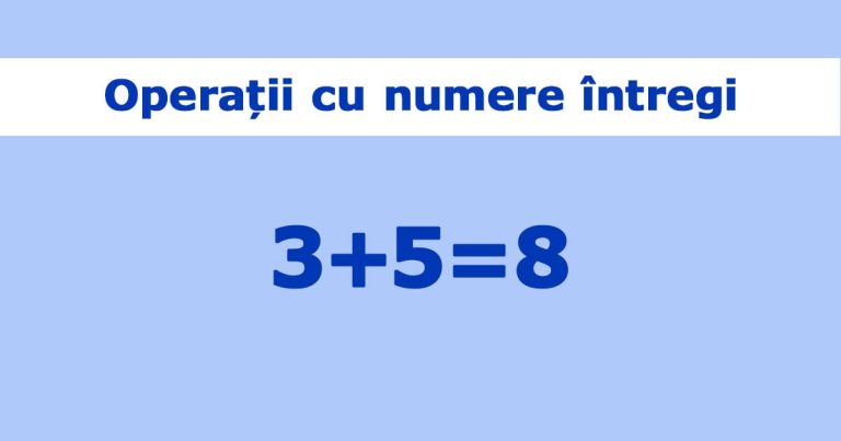 Operații cu numere întregi